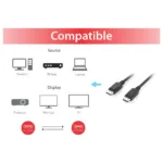 DisplayPort kabelis Equip 119339, vaizdas 4