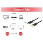 DisplayPort kabelis Equip 119256, vaizdas 4