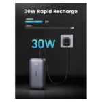 Išorinė baterija Ugreen 10000mAh Mini Powerbank Quick Charging 30W (25185), vaizdas 5