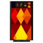 Samsung S40GD monitor, 24 colių, matomas iš šono su VESA tvirtinimu