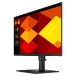 Samsung S40GD monitorius, matomas iš šono, rodo VESA tvirtinimo taškus