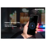 Samsung Galaxy XCover7 Pro šoninis vaizdas, rodo mygtukus ir jungtis