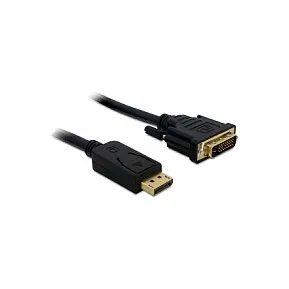 Vaizdo laidas ar adapteris DeLOCK Displayport > DVI 24+1 St/St 2m (82591)