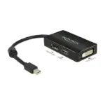 Vaizdo laidas ar adapteris DeLOCK 0.16m DisplayPort/Displayport + HDMI + DVI (62623)