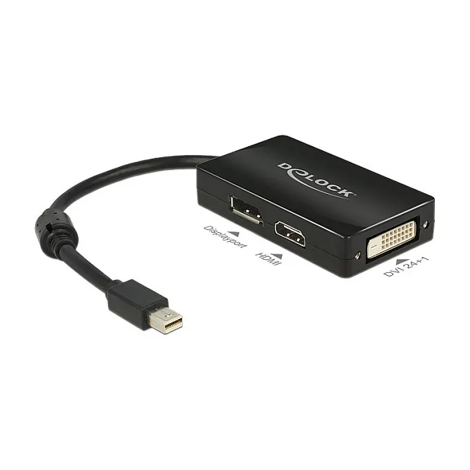 DeLOCK 0.16m DisplayPort/Displayport + HDMI + DVI Vaizdo laidas ar adapteris DeLOCK 0.16m DisplayPort/Displayport + HDMI + DVI (62623)
