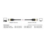DisplayPort kabelis DeLOCK 85658, vaizdas 2