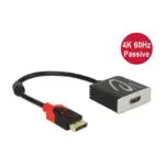 Vaizdo laidas ar adapteris DeLOCK 0.2m, Displayport/HDMI (62719)