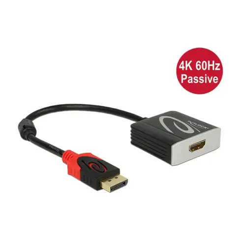 Vaizdo laidas ar adapteris DeLOCK 0.2m, Displayport/HDMI (62719)