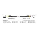 DisplayPort kabelis DeLOCK 85663, vaizdas 4