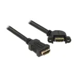 HDMI kabelis DeLOCK 0.25m 2xHDMI (85101), vaizdas 3
