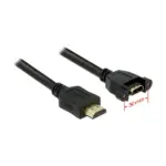 HDMI kabelis DeLOCK 1m 2xHDMI (85102), vaizdas 2