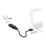 Vaizdo laidas ar adapteris DeLOCK 0.15m, HDMI/VGA (65667), vaizdas 2
