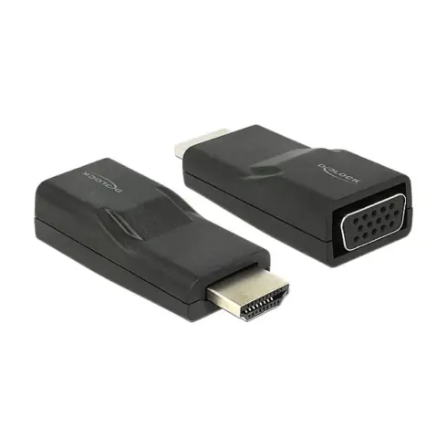Vaizdo laidas ar adapteris DeLOCK HDMI/VGA (65655)
