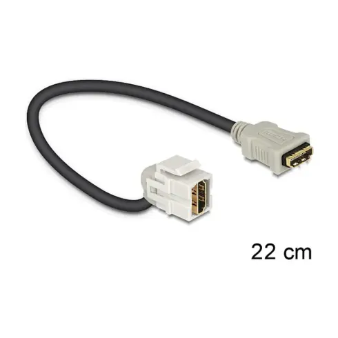 HDMI kabelis DeLOCK HDMI - HDMI, 0.22m (86326)