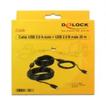 USB kabelis DeLOCK 20m, USB2.0-A - USB2.0-B (83557), vaizdas 2