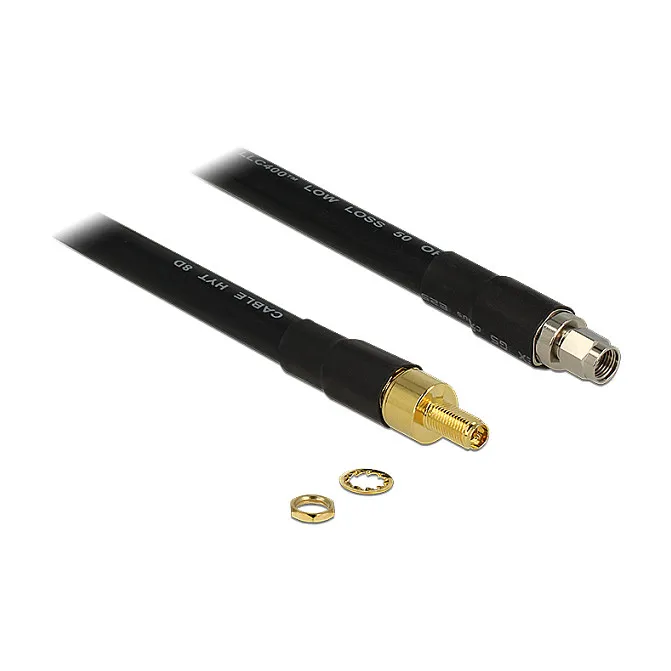 DeLOCK 0.4m RP-SMA/RP-SMA coaxial cable Koaksialinis kabelis DeLOCK 0.4m RP-SMA/RP-SMA (13012)