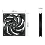 Procesoriaus aušintuvas ARCTIC P12 Slim PWM PST (ACFAN00275A), vaizdas 5