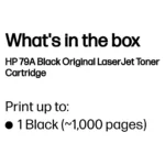 Tonerio kasetė HP 79A (CF279A), juodos spalvos, vaizdas 3