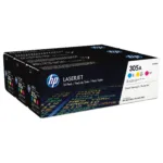 Tonerio kasetė HP 305A 3-pack (CF370AM), žydros, purpurinės ir geltonos spalvų, vaizdas 4