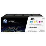 Tonerio kasetė HP 410X 3-pack High Yield (CF252XM), žydros, purpurinės ir geltonos spalvų