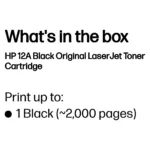 HP 12A Black Original LaserJet toner cartridge