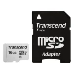 Atminties kortelė Transcend microSDHC 300S 16GB (TS16GUSD300S-A)
