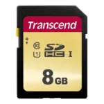 Atminties kortelė Transcend 8GB, UHS-I, SD (TS8GSDC500S), vaizdas 2