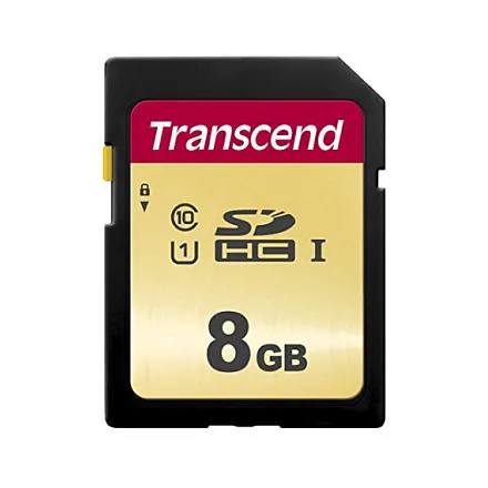 Atminties kortelė Transcend 8GB, UHS-I, SD (TS8GSDC500S)