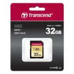 Atminties kortelė Transcend 32GB, UHS-I, SDHC (TS32GSDC500S), vaizdas 2