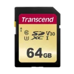 Atminties kortelė Transcend 64GB, UHS-I, SD (TS64GSDC500S)