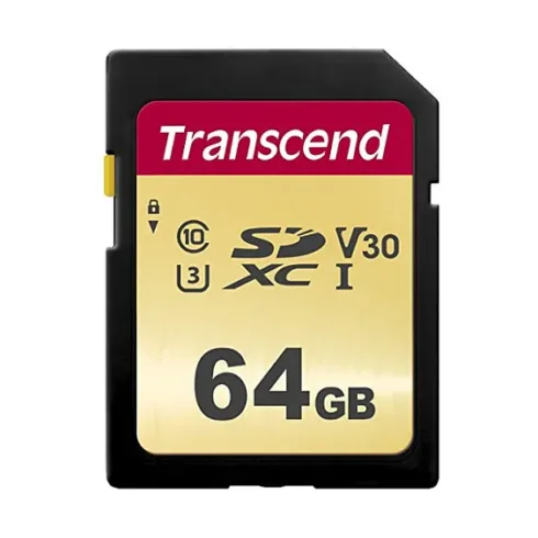 Atminties kortelė Transcend 64GB, UHS-I, SD (TS64GSDC500S)