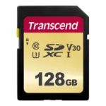 Atminties kortelė Transcend 128GB UHS-I U3 SD (TS128GSDC500S), vaizdas 3