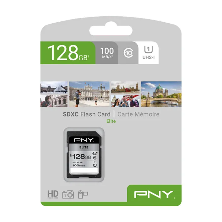 PNY Elite Atminties kortelė PNY Elite (P-SD128U1100EL-GE)