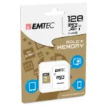 Atminties kortelė Emtec microSD Class10 Gold+ 128GB (ECMSDM128GXC10GP), vaizdas 2