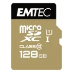 Atminties kortelė Emtec microSD Class10 Gold+ 128GB (ECMSDM128GXC10GP)