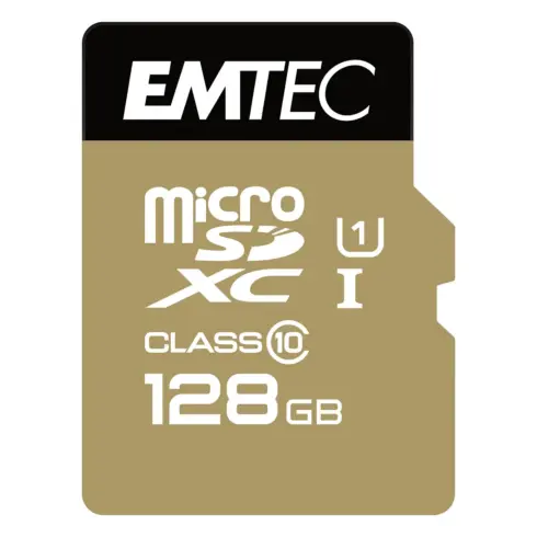 Atminties kortelė Emtec microSD Class10 Gold+ 128GB (ECMSDM128GXC10GP)