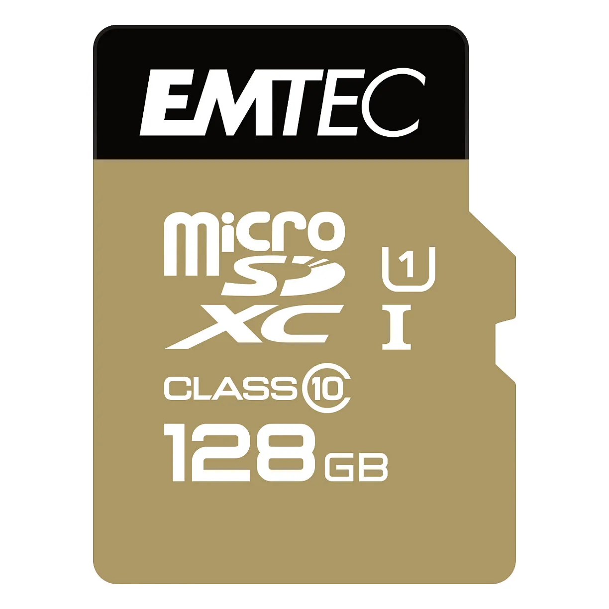 Emtec microSD Class10 Gold+ 128GB Atminties kortelė Emtec microSD Class10 Gold+ 128GB (ECMSDM128GXC10GP)