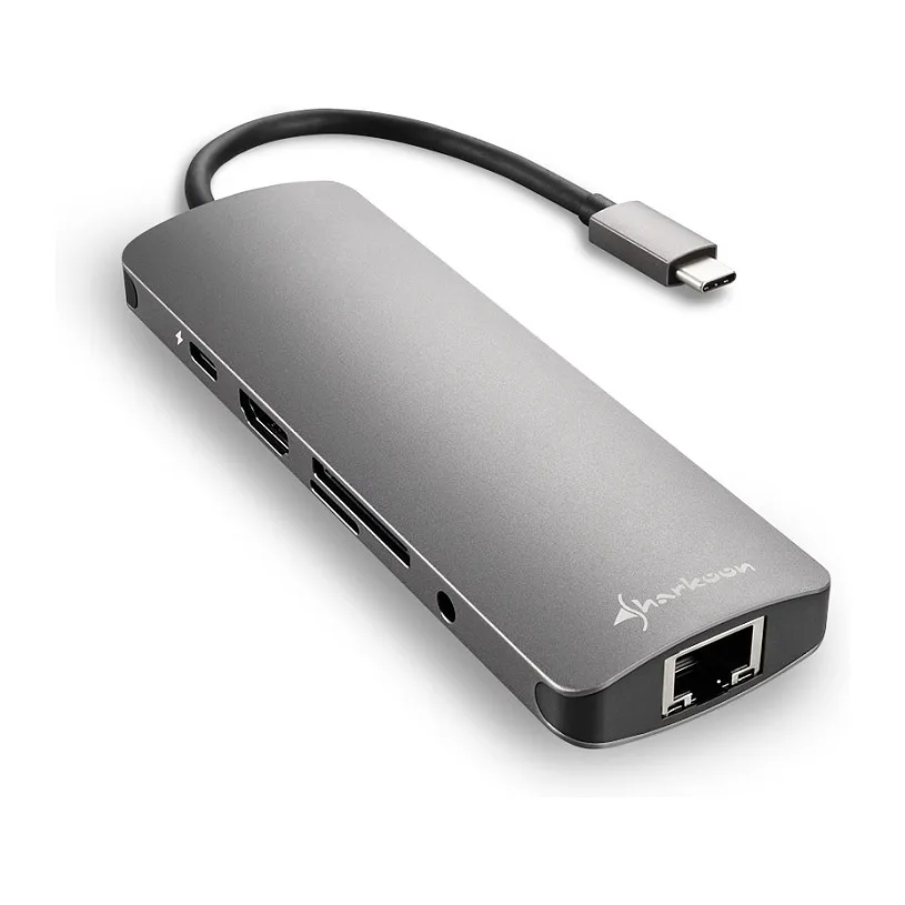 Sharkoon USB 3.0 Type C Combo Adapter interface cards/adapter Sąsajos plokštė Sharkoon USB 3.0 Type C Combo Adapter