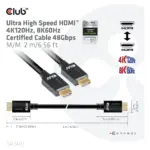 HDMI kabelis CLUB3D CAC-1372, vaizdas 6