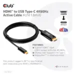 Vaizdo adapteris CLUB3D CAC-1334, vaizdas 3