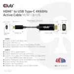 Vaizdo adapteris CLUB3D CAC-1334, vaizdas 4