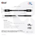 USB kabelis CLUB3D CAC-1575, vaizdas 7
