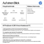 HP ProBook 4 G1iR 14 Intel Core i5-1334U 35.56cm 14Zoll WUXGA 16GB 512GB/SSD W11P SmartBuy 1J Gar (DE)