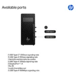 Stacionarus kompiuteris HP Z2 Tower G1i (A40MPET#ABD), vaizdas 15