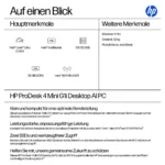 Stacionarus kompiuteris HP PRODESK 4 MINI G1I U5-235T (B6YZ7ET#ABD), vaizdas 2
