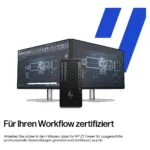 HP Z1 TWR G1i Ultra7 265 su 32GB RAM ir 1TB saugykla, šoninis vaizdas