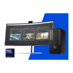 HP Z1 TWR G1i Ultra7 265 su 32GB RAM ir 1TB saugykla, šoninis vaizdas