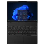 Nešiojamas kompiuteris Lenovo ThinkPad L16 Gen 2, atidarytas kampinis vaizdas
