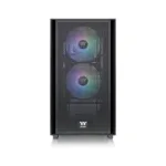 Korpusas Thermaltake Versa H16 TG ARGB, matomas iš šono su atidarytu šonu