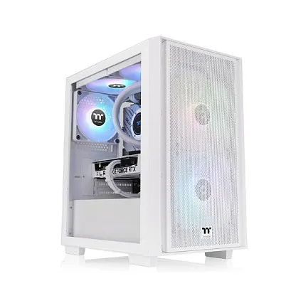 Thermaltake Versa H16 TG ARGB Thermaltake Versa H16 TG ARGB, Micro Tower, balta spalva